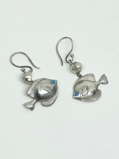 Angel Fish Hook Earrings