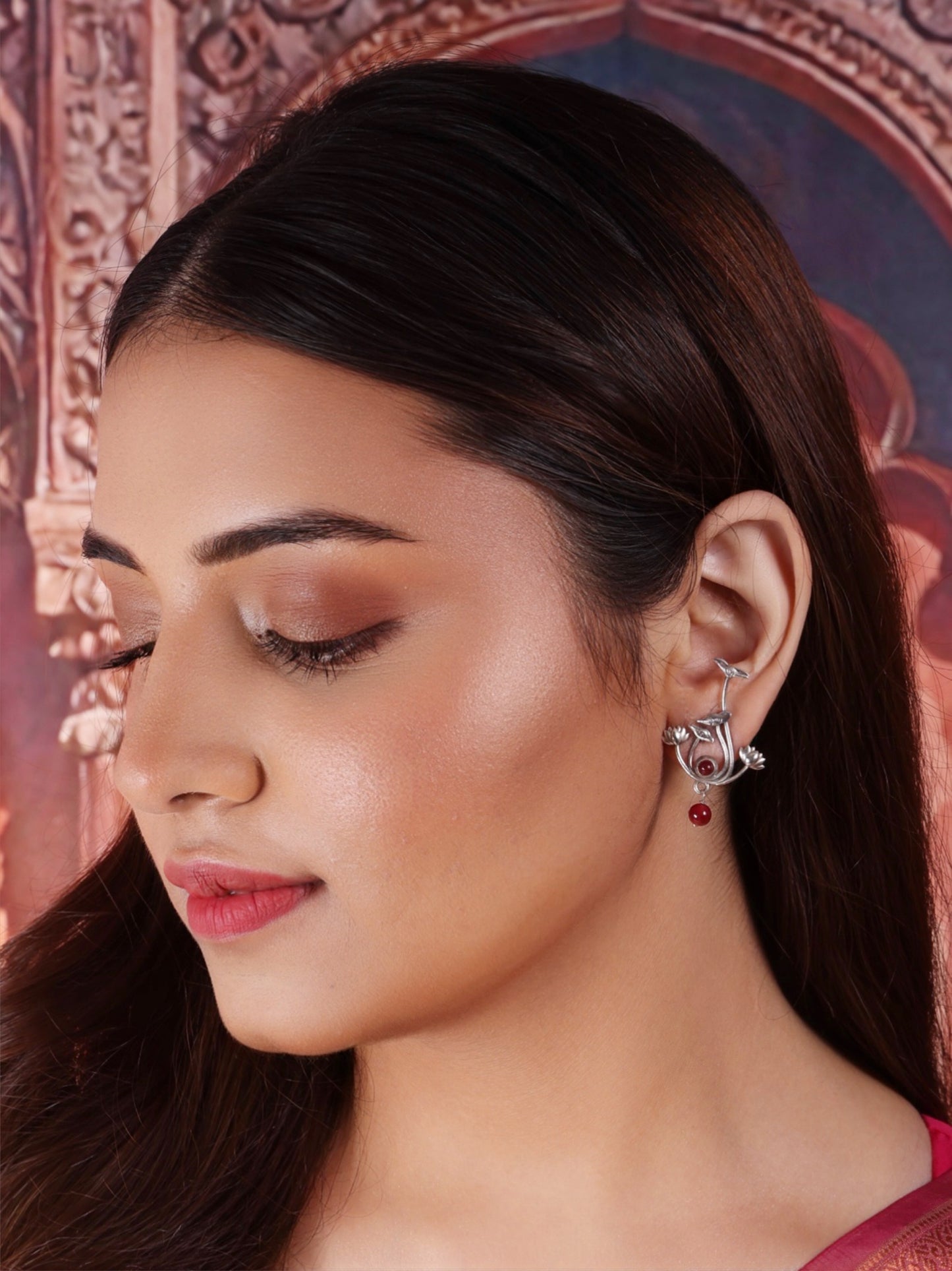 Pichwai Bloom Earrings
