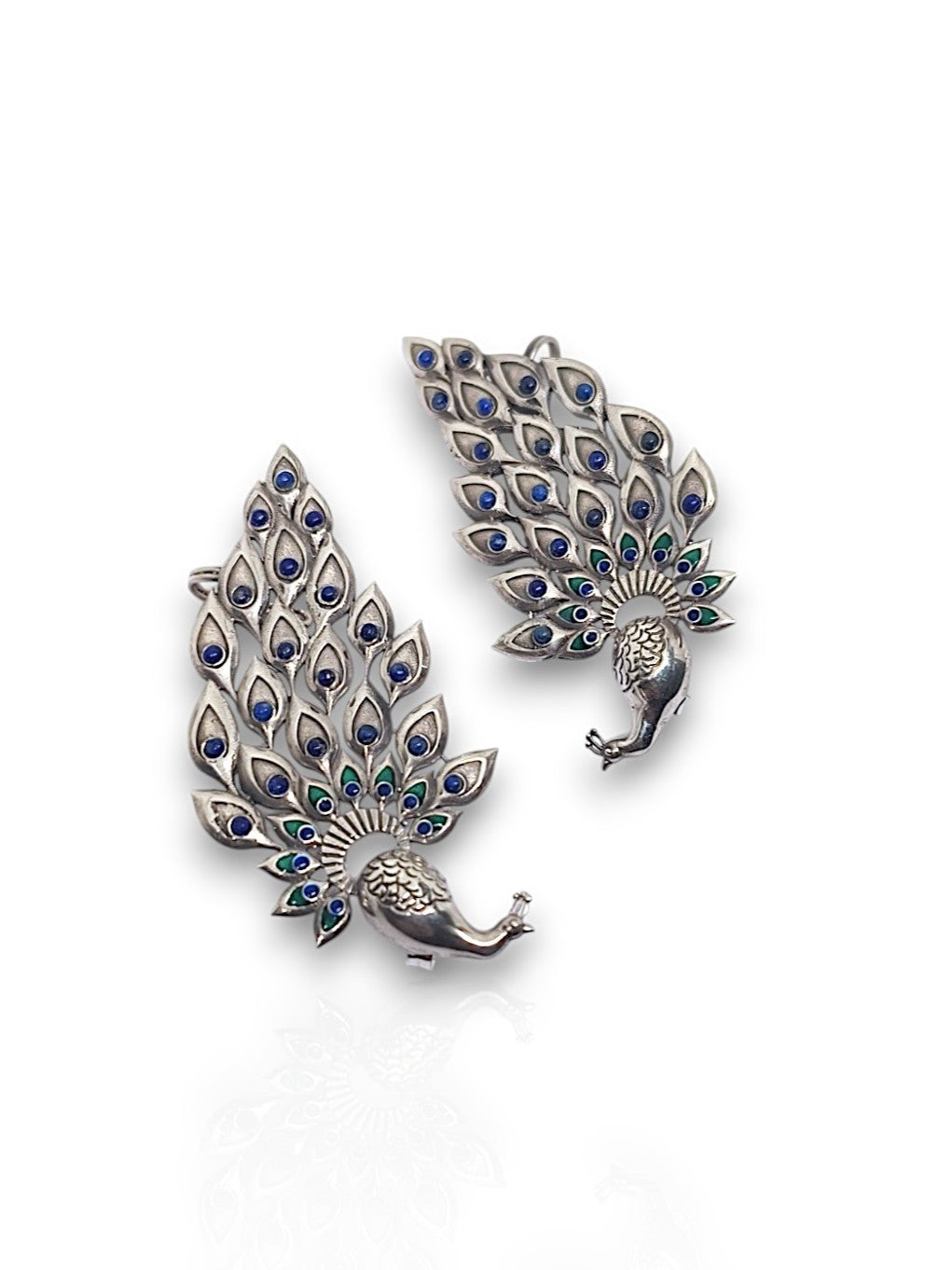 Krishna’s Plume Earcuffs