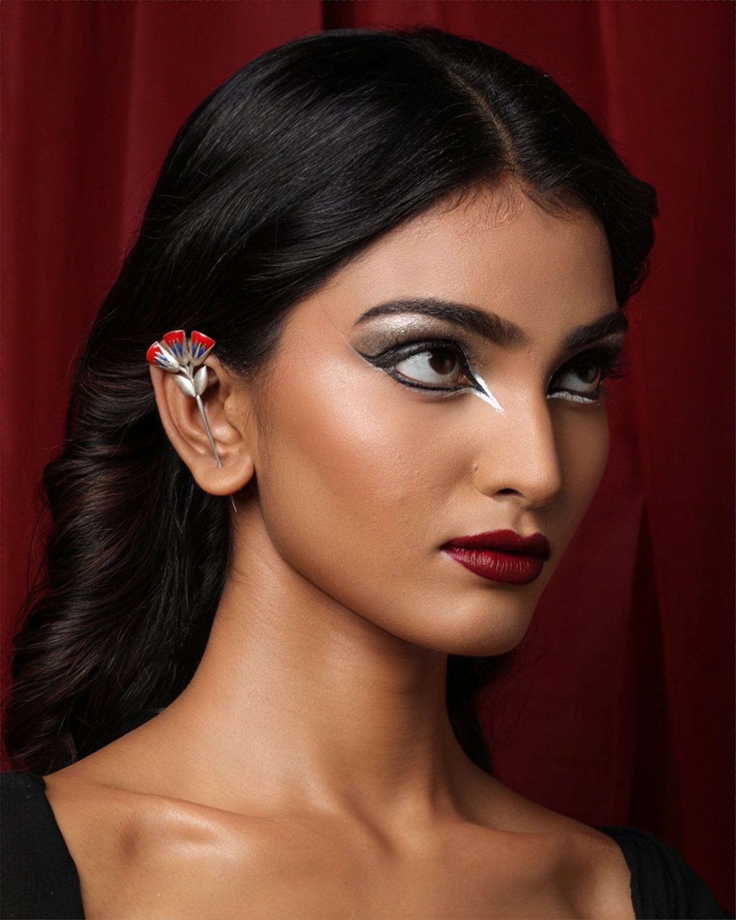 Egyptian Lotus Ear Pin