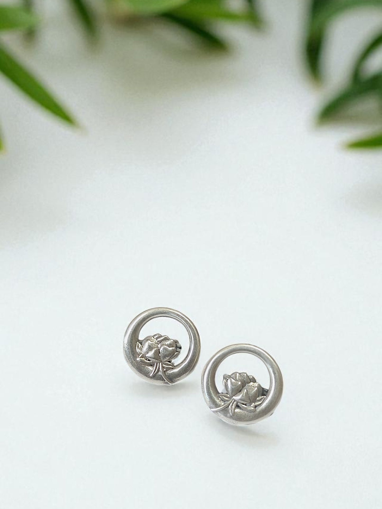 Floral Halo Ear Clips