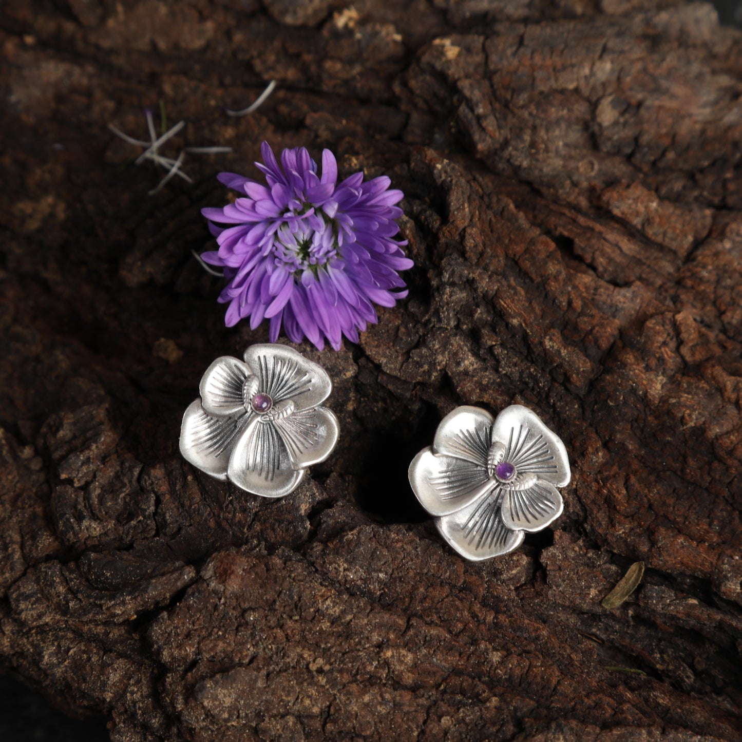 Love of Lilac Ear Studs