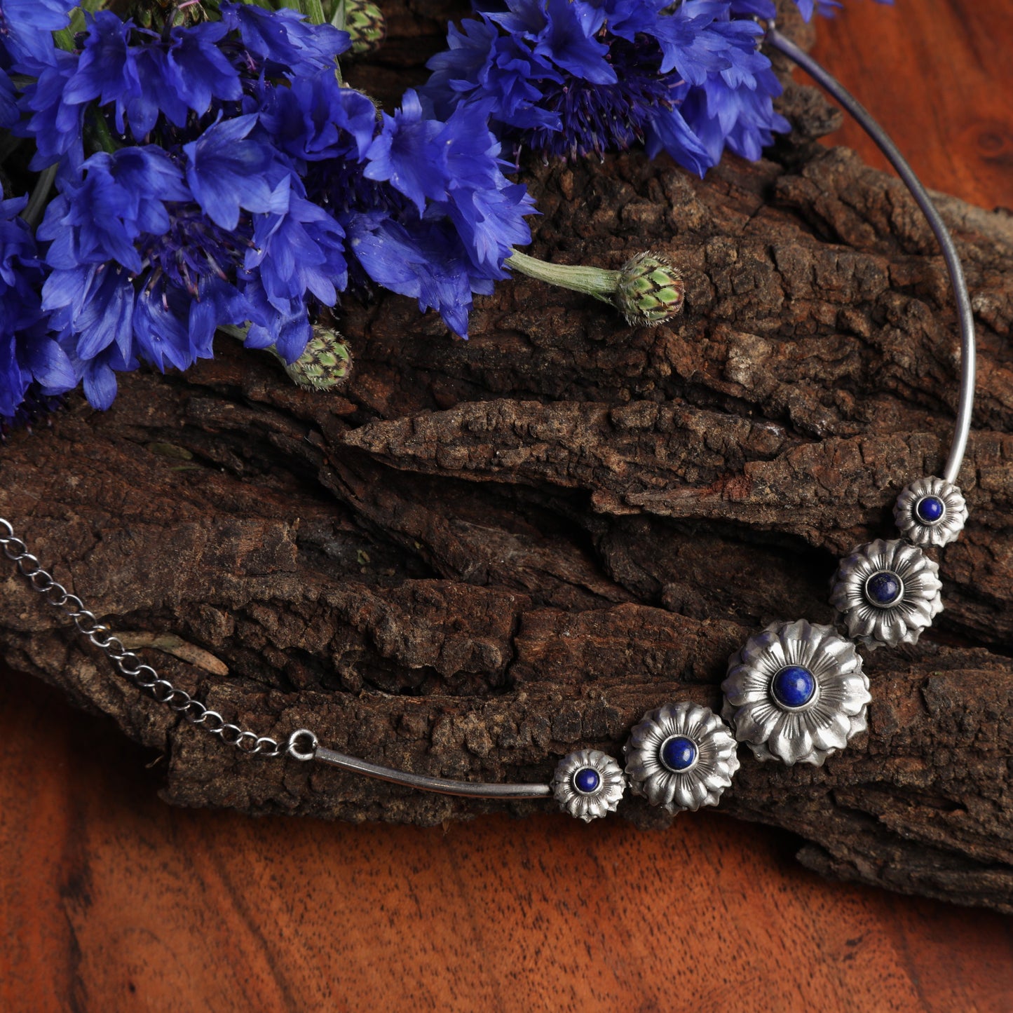 Blue Lily Neckpiece