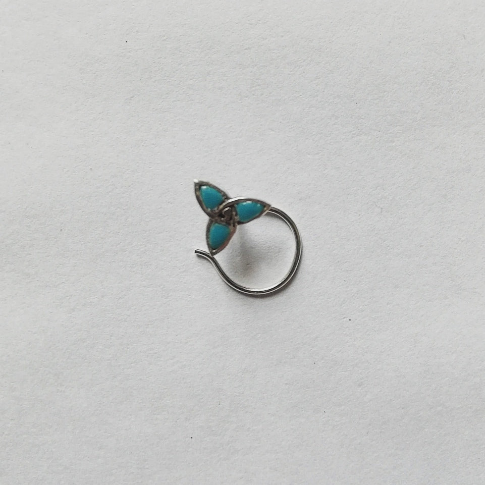 Turquoise Bloom Nosepin