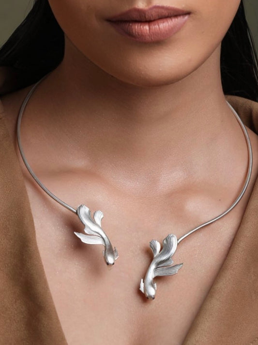 Veiltail Fish Collar Necklace