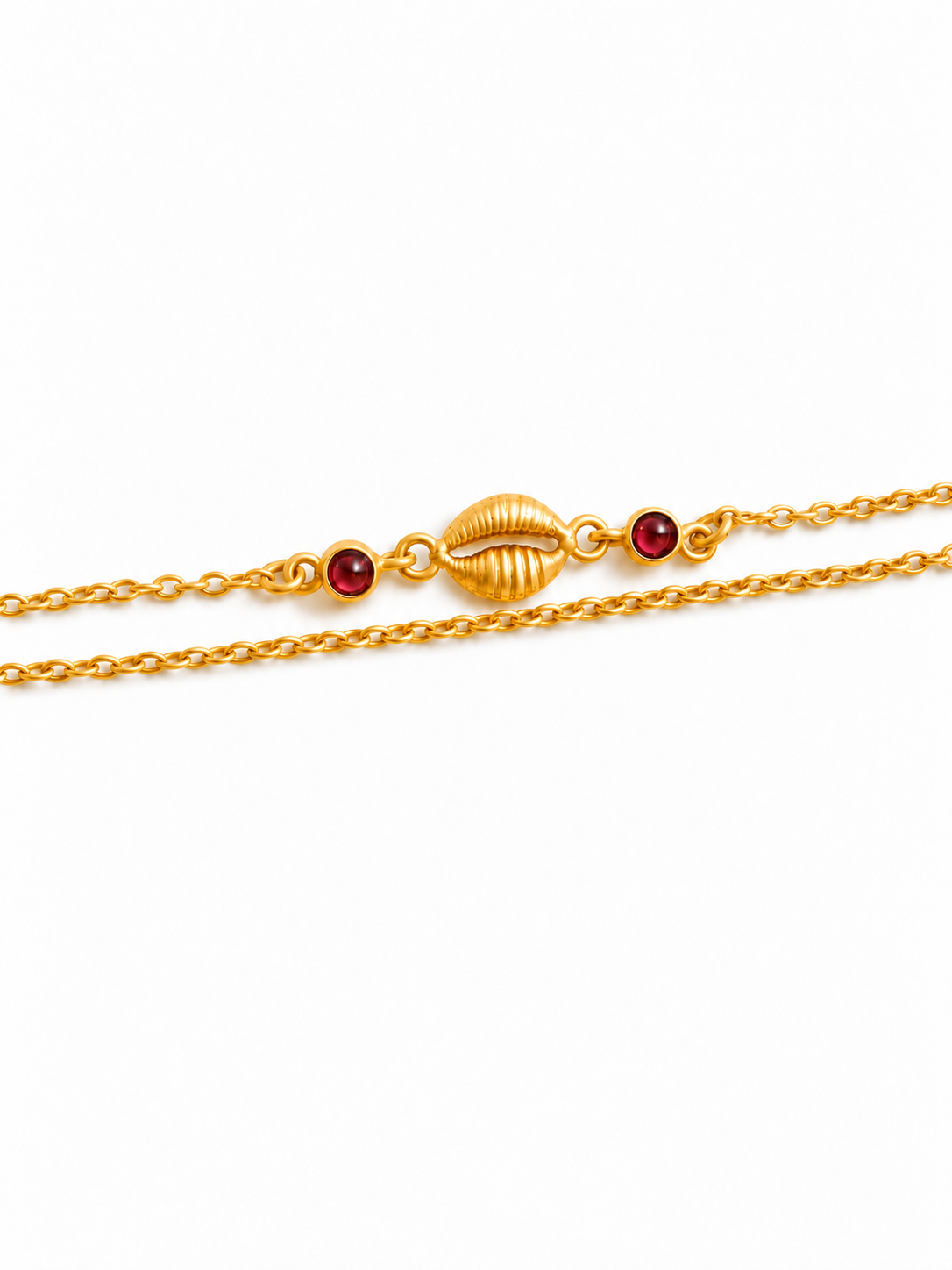 Mini Cowrie Bracelet Gold Plated
