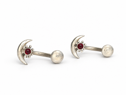 Moon and Star Love Earstuds