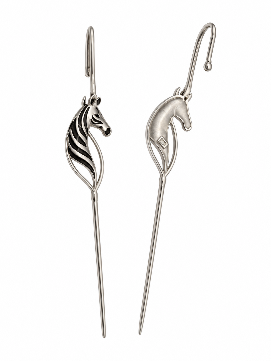 Zebra Duet Ear Pins