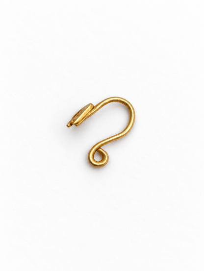 Moon and Star Love Nosepin Gold Plated