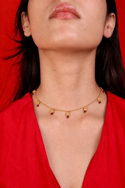 Denkyem Necklace Gold Plated