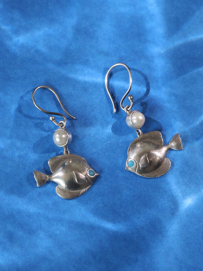 Angel Fish Hook Earrings