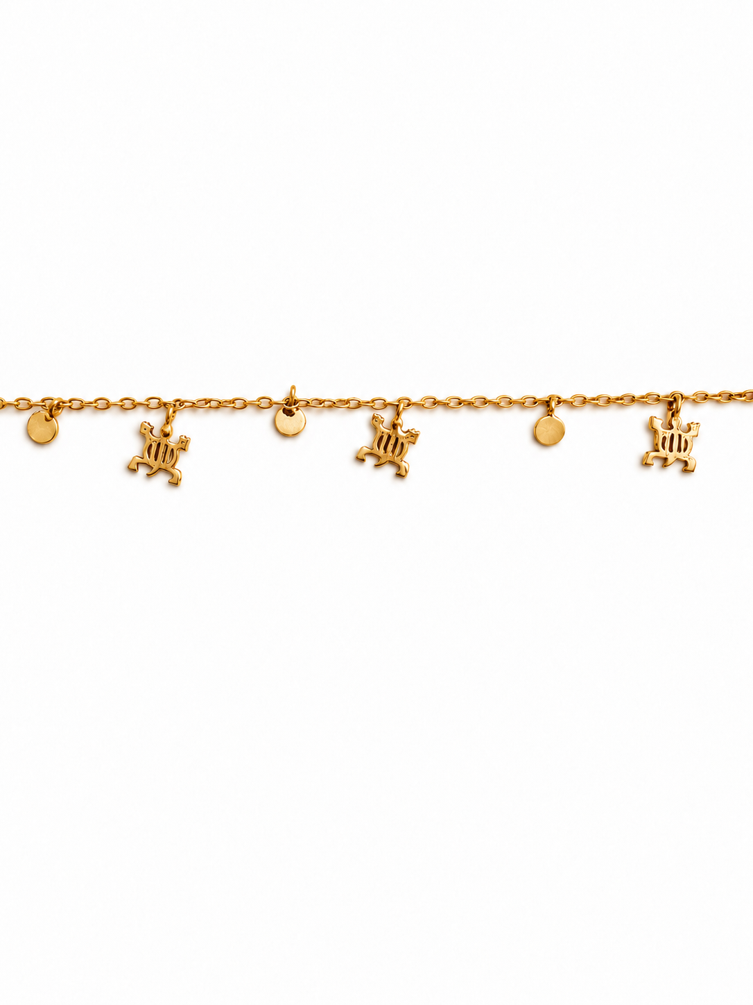 Denkyem Moon Bracelet Gold Plated