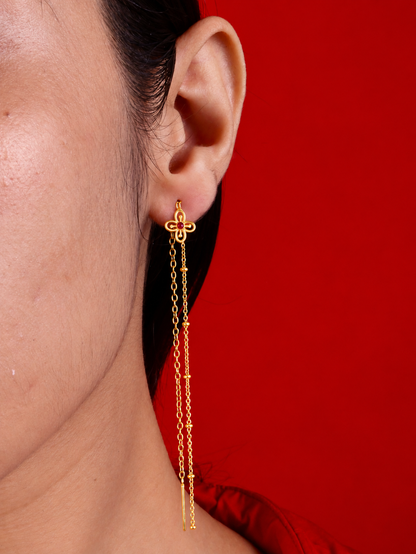 Bese Saka Suidhaga Earrings Gold Plated
