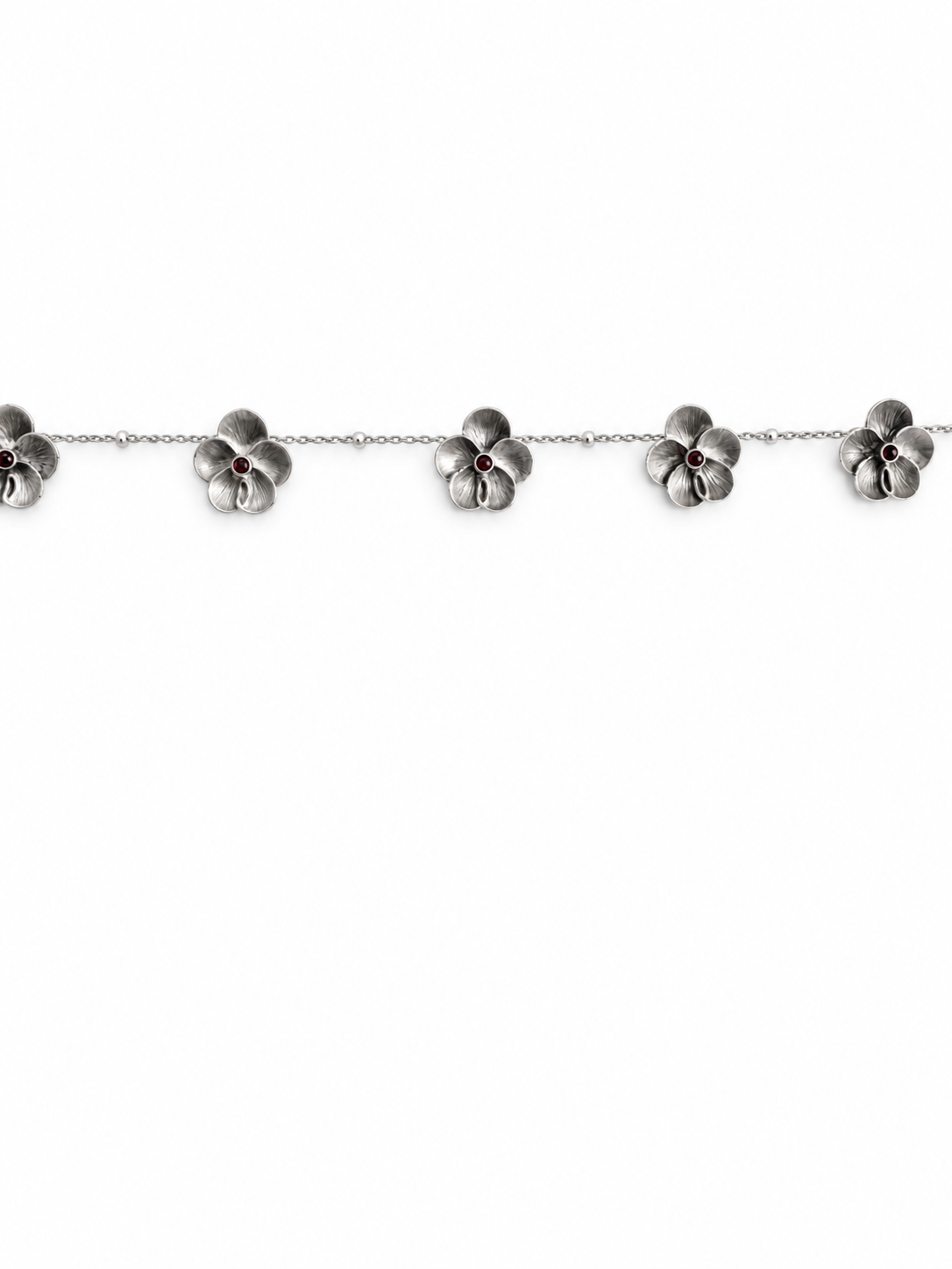 African Violet Necklace