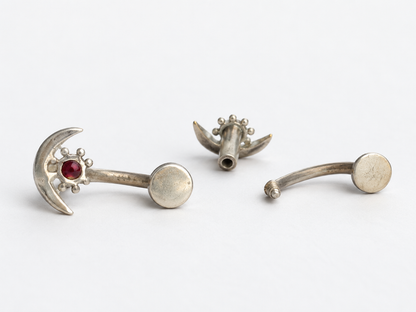 Moon and Star Love Earstuds