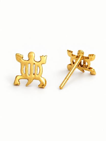 Denkyem Earstuds Gold Plated