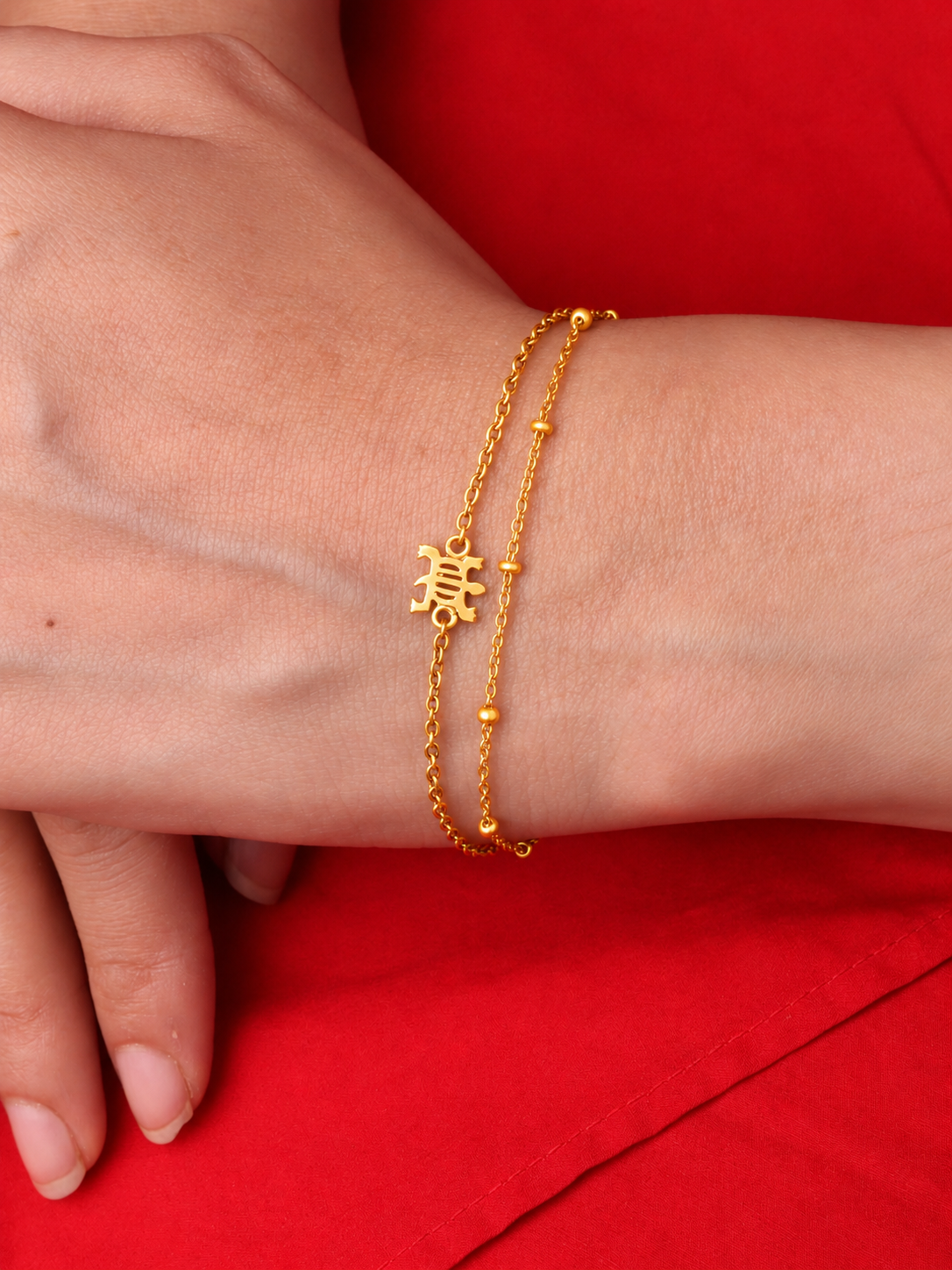 Denkyem Bracelet Gold Plated
