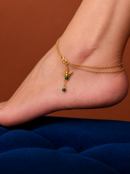 Honeydew Anklet Gold Plated