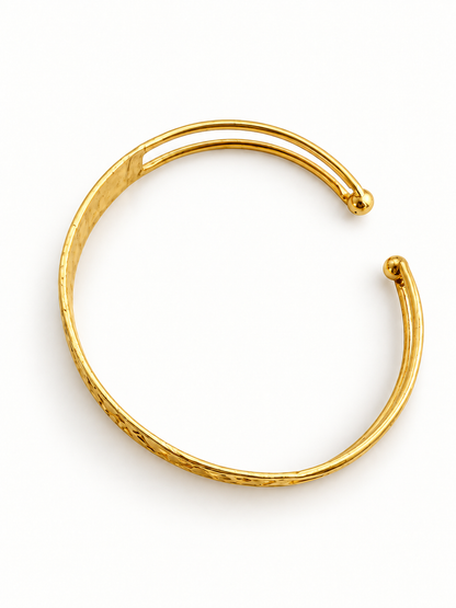 Rhythm of Africa Cuff Bracelet Gold Plated