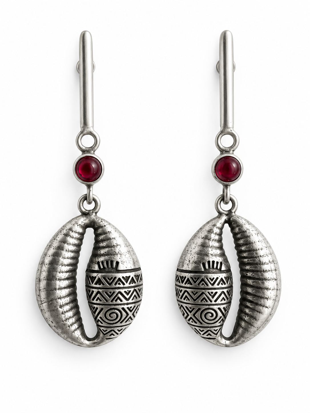 African Cowrie Earrings