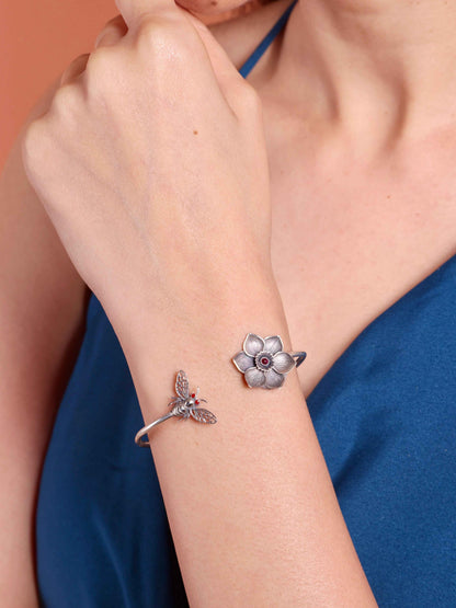 Bee and Bloom Cuff Bracelet