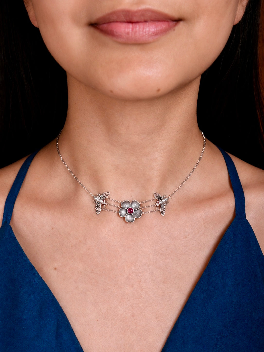 Wild Flower and Bee Choker