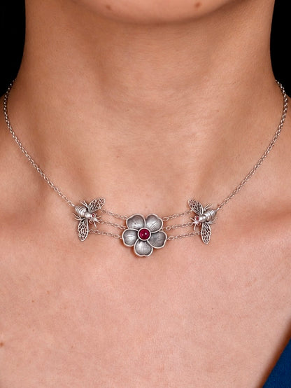 Wild Flower and Bee Choker