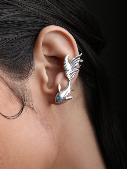 Koi Fish Up & Down Ear Studs