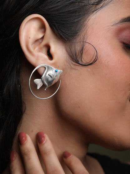 Moorish Idol Ear Studs