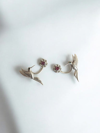 Kingfisher Flower Ear Studs