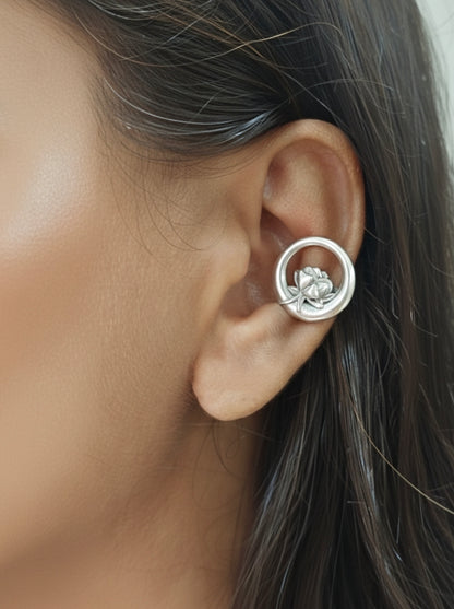 Floral Halo Ear Clips