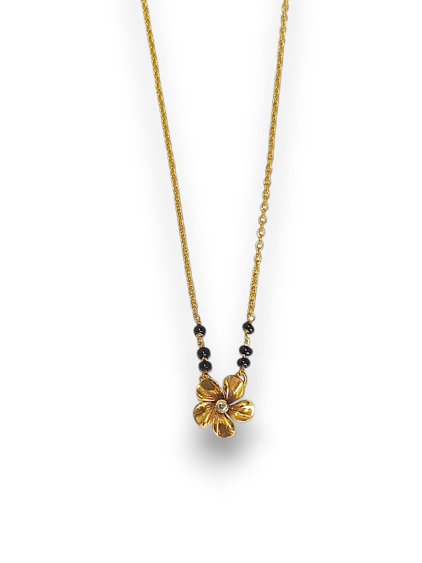 Sacred bloom Mangalsutra Gold Plated