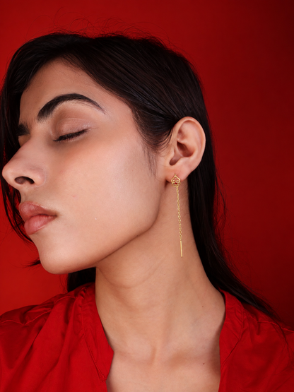 Asase Suidhaga Earrings Gold Plated