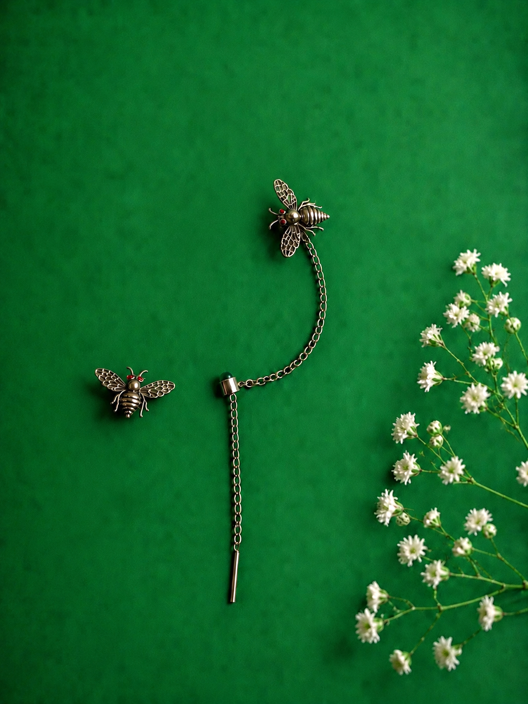 Bee and Drop Earrings