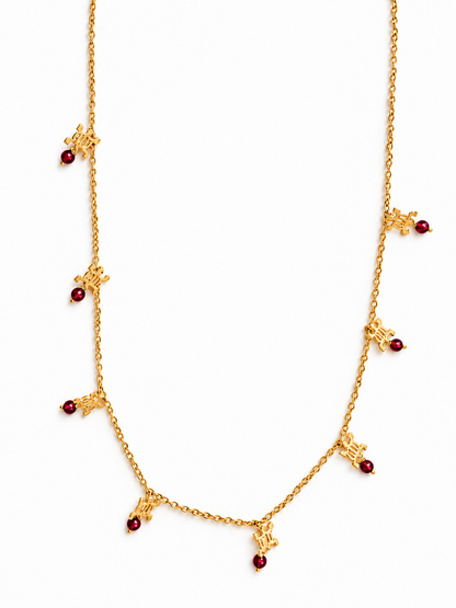 Denkyem Necklace Gold Plated