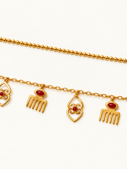 Duafe Asase Necklace Gold Plated