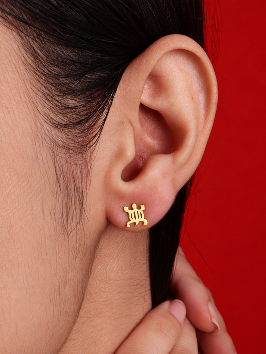Denkyem Earstuds Gold Plated