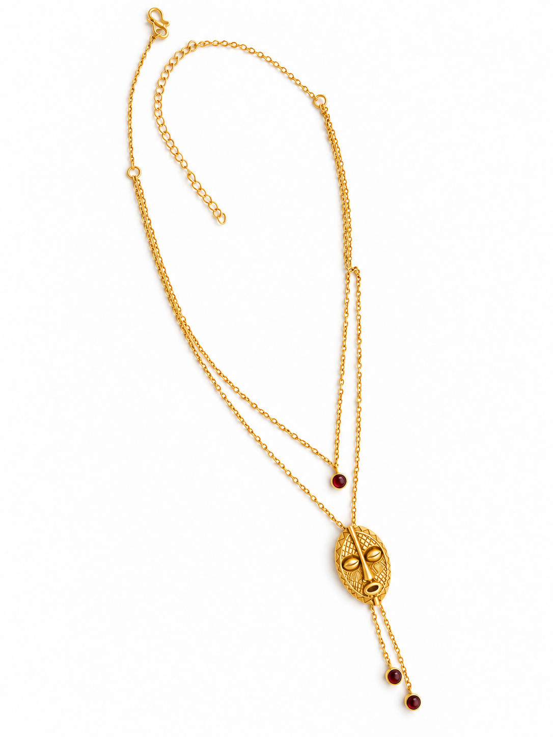 Guardian Mask Necklace Gold Plated