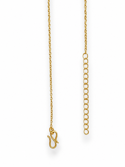 Three Blossoms Necklace Gold Plated