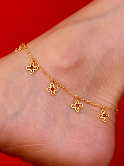 Bese Saka Anklet Gold Plated