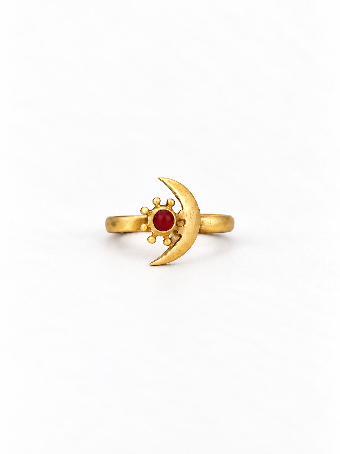 Moon and Star Love Nosepin Gold Plated