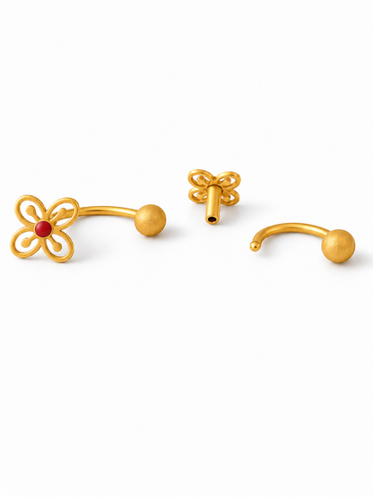 Bese Saka Earstuds Gold Plated
