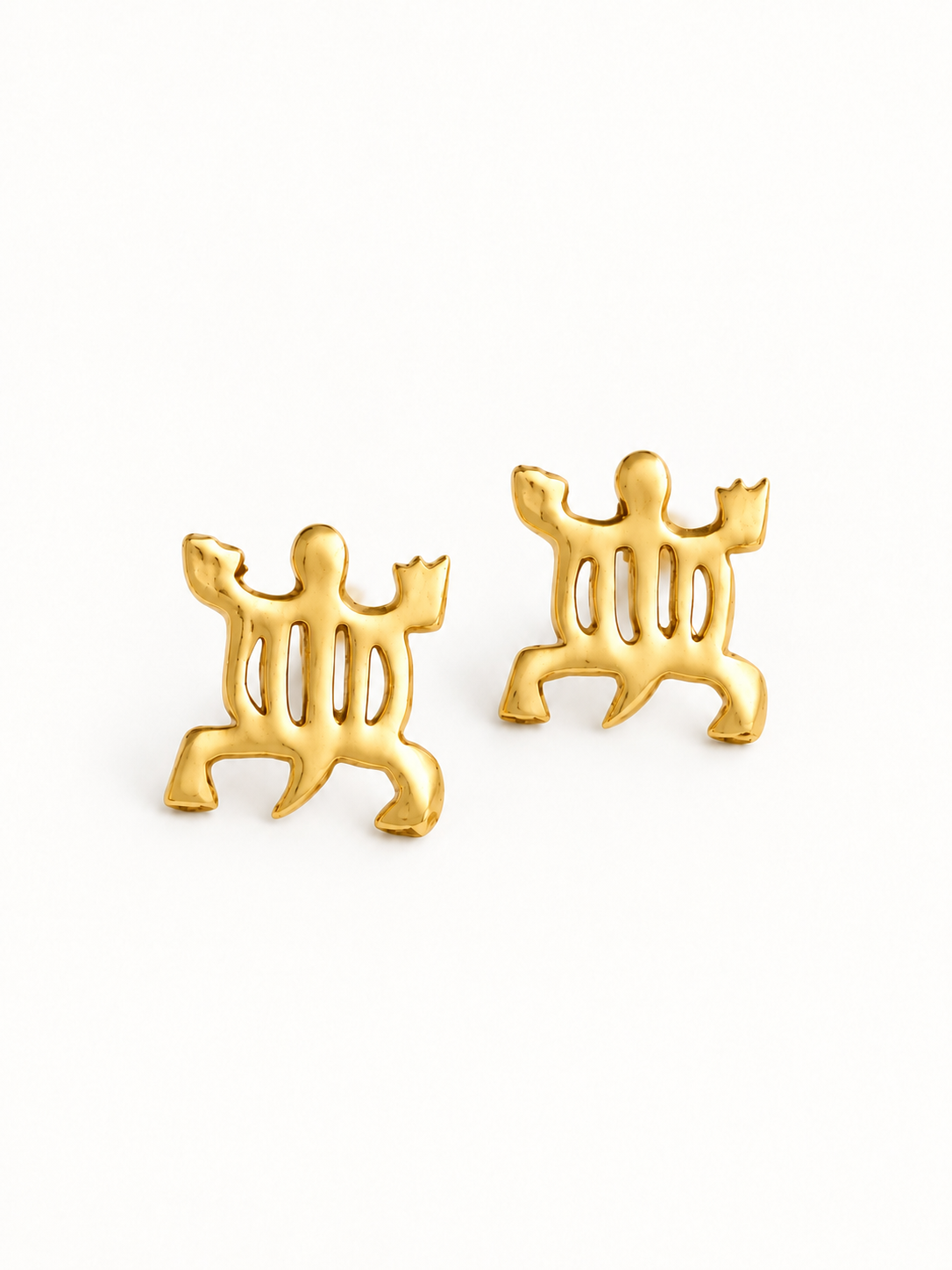 Denkyem Earstuds Gold Plated