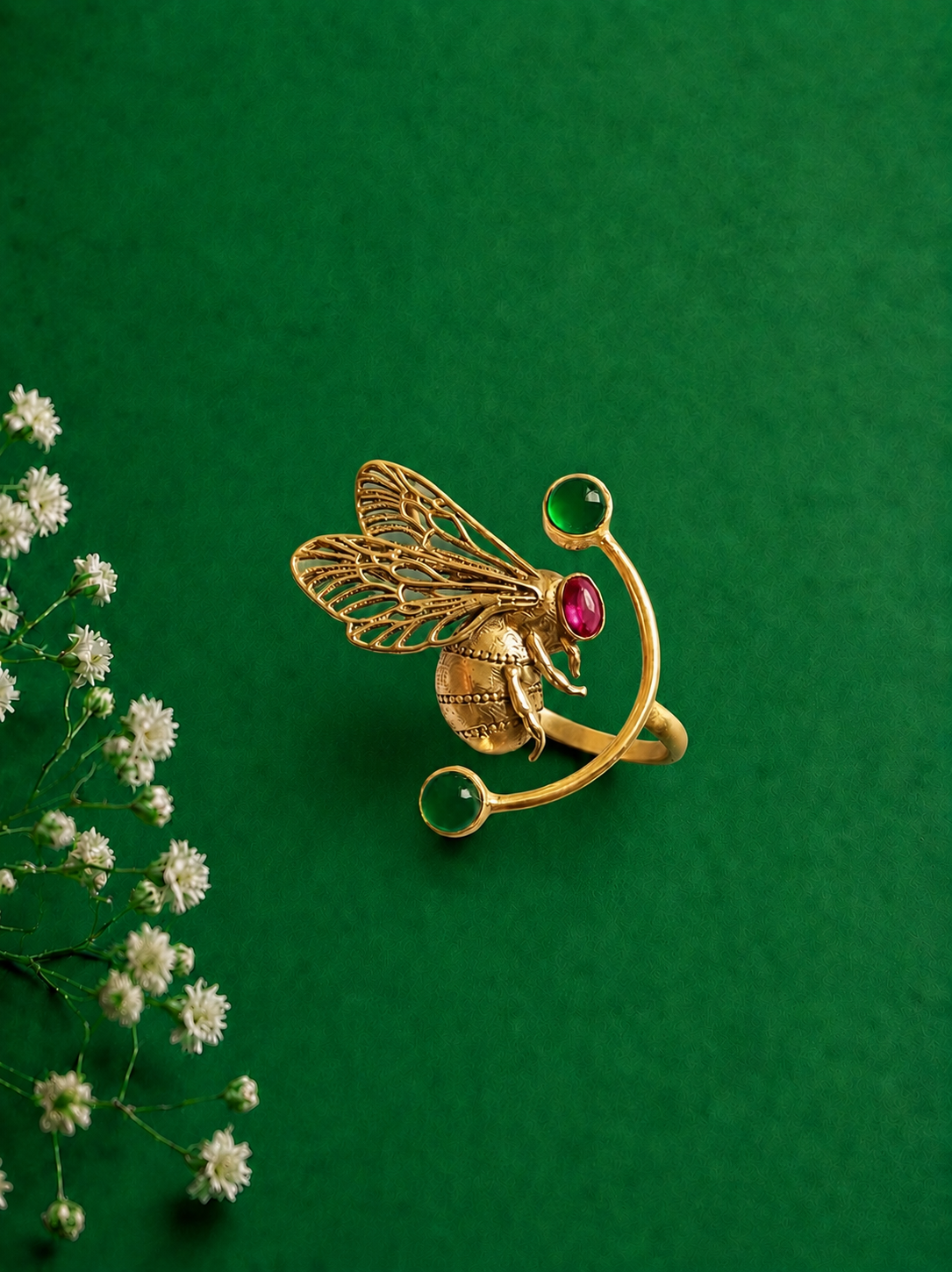Garden Gaurdien Ring Gold Plated