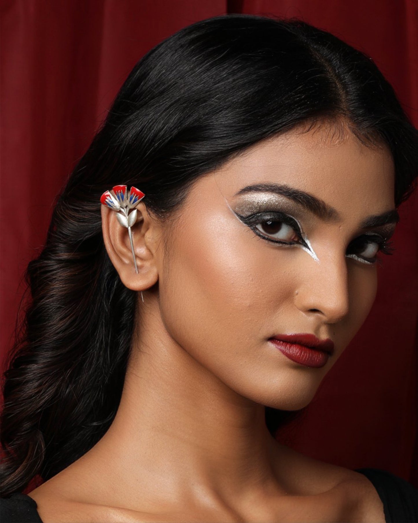 Egyptian Lotus Ear Pin