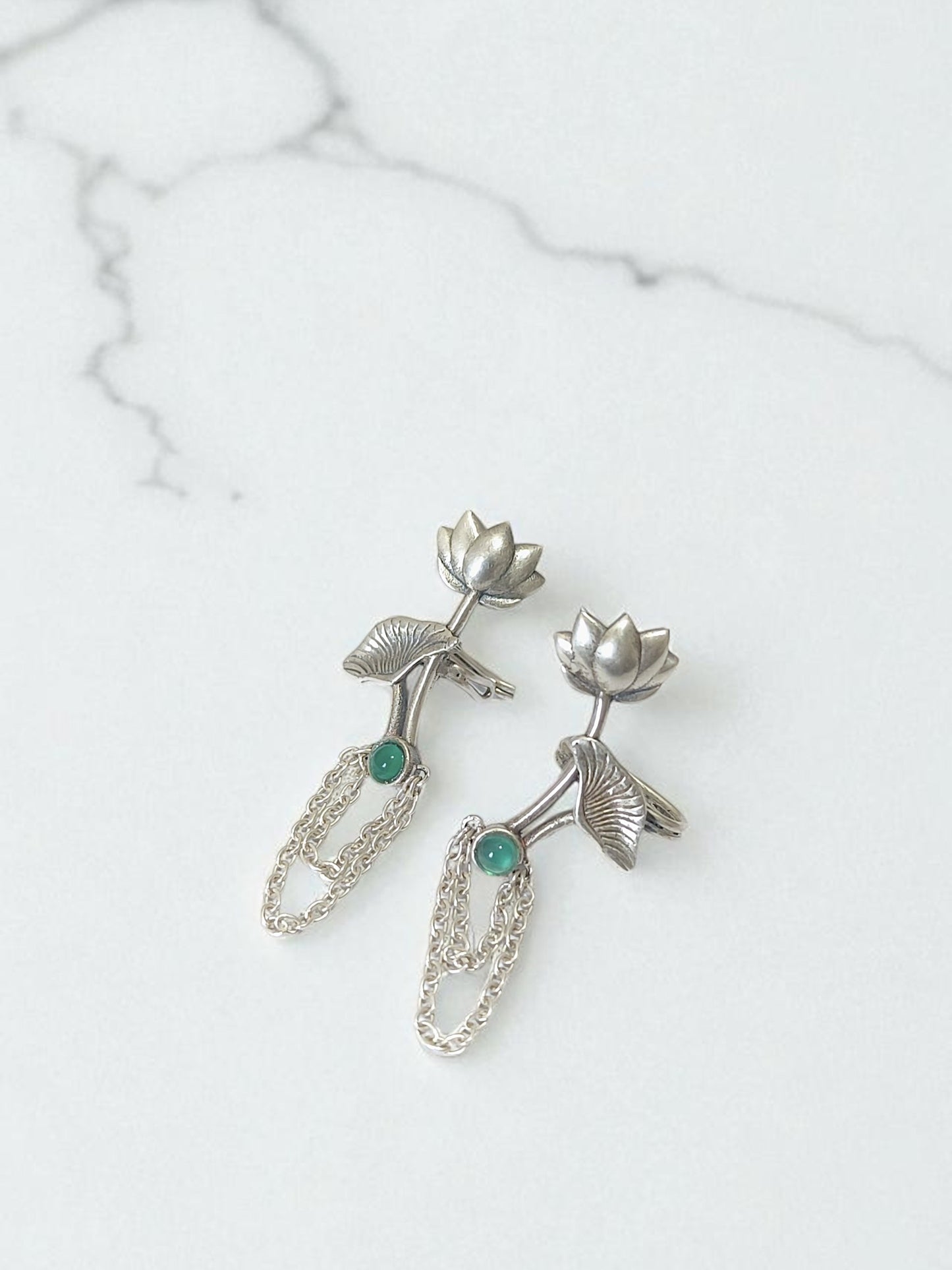Lotus Veil Ear Clips