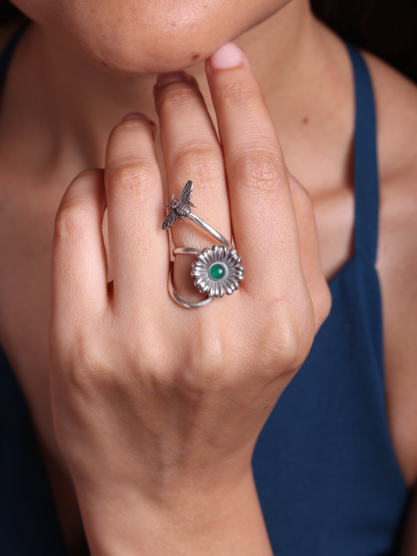 Buzzing Blossom Ring