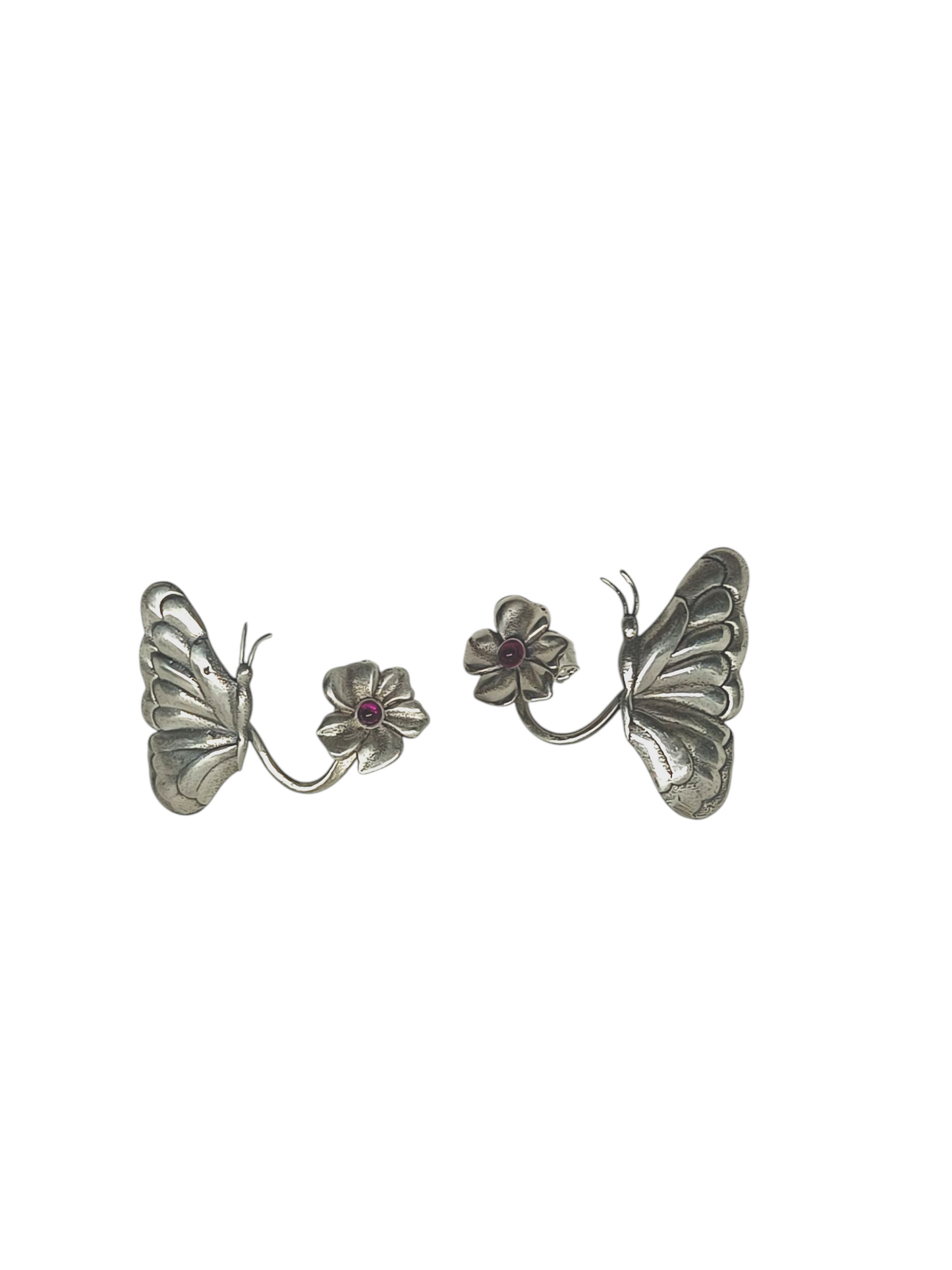 Butterfly Flower Ear Studs