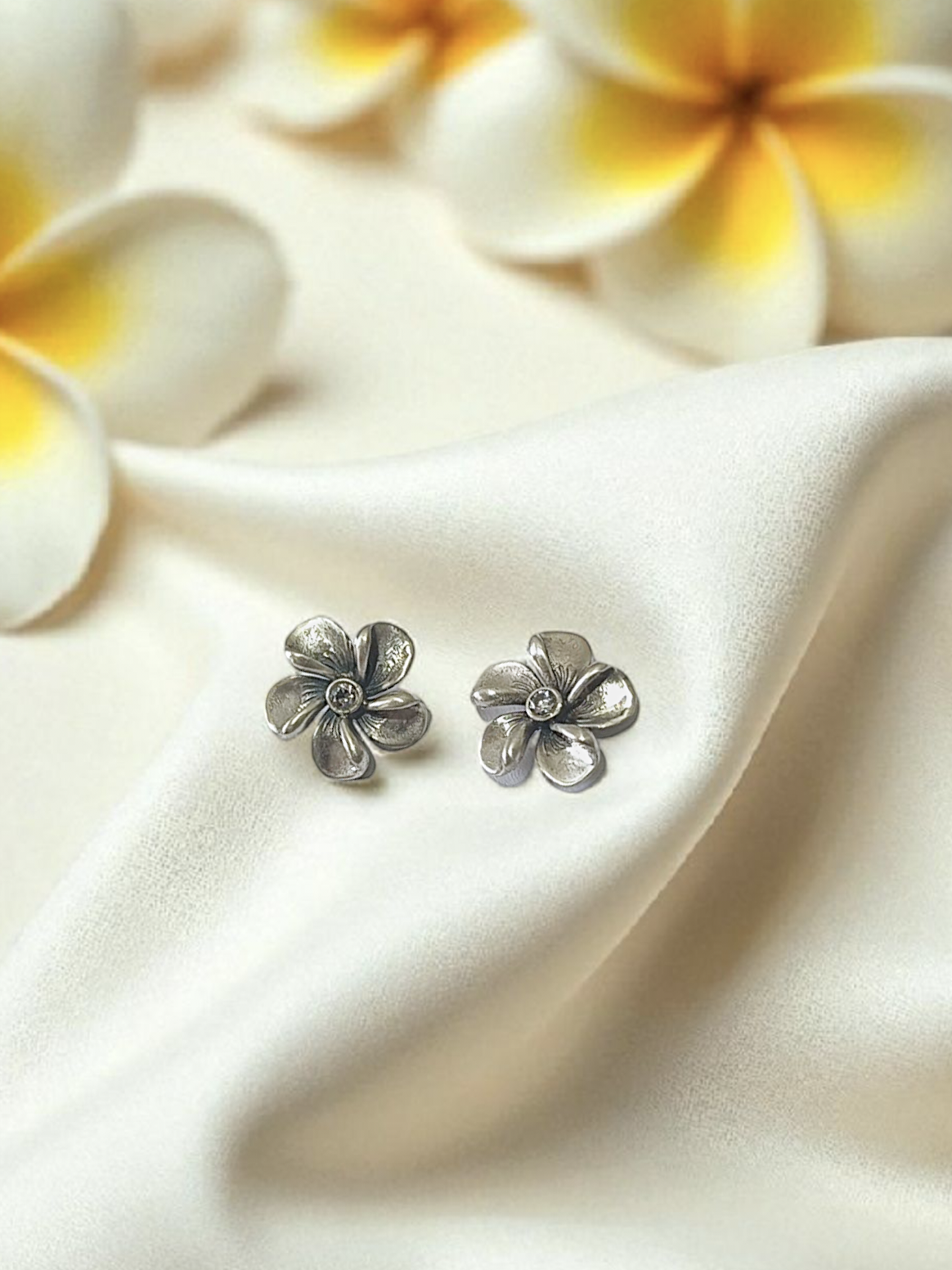 Frangipani Bloom Ear Studs