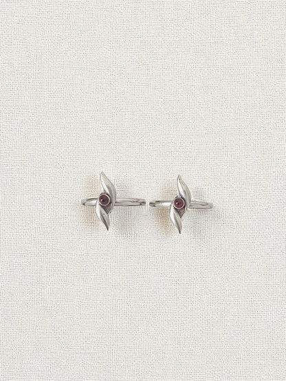 Twin leaf Toe Rings
